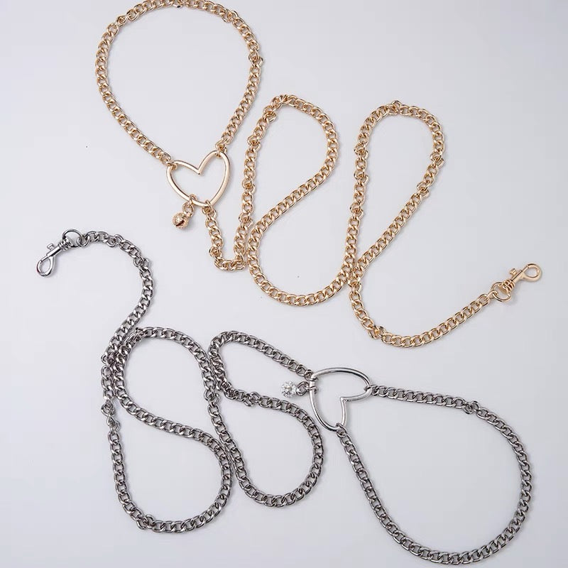 PERSONALIZED NAME Sweet BlackPink Choker Chain Necklace with Leash