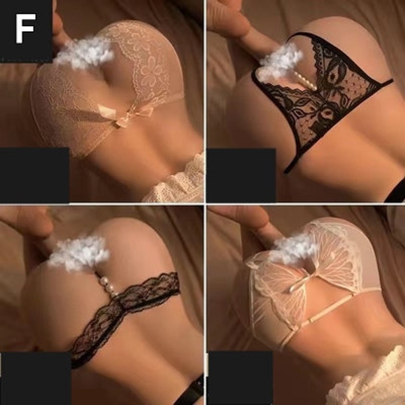 4pc Crotchless Sexy Mix & Match Panty Lingerie Set
