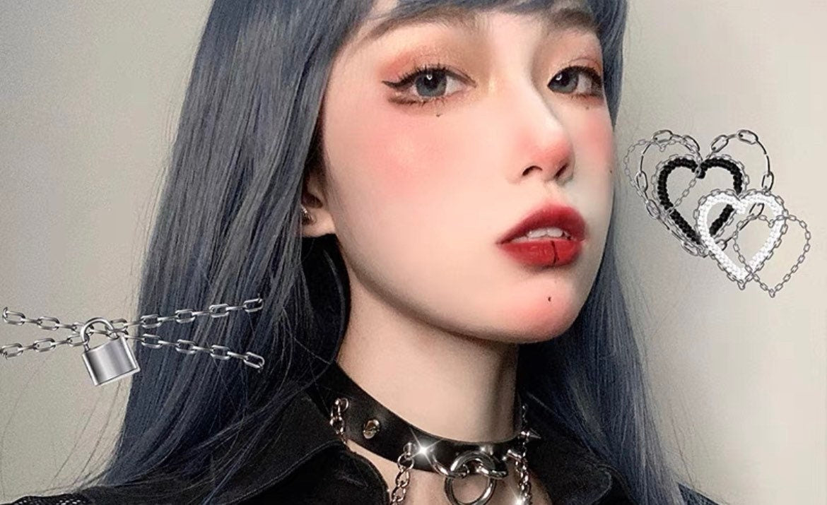 Gothic Chain Dominatrix Choker Necklace