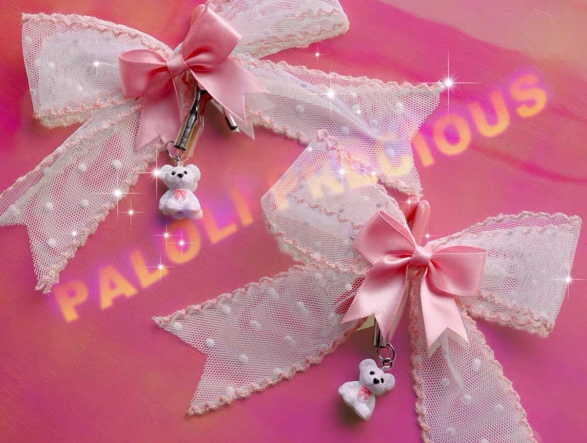 Ribbon Bear Nipple Clamp • Anal Plugs • Sexy Lingerie • Nipple Anal Accessories • Sex Play