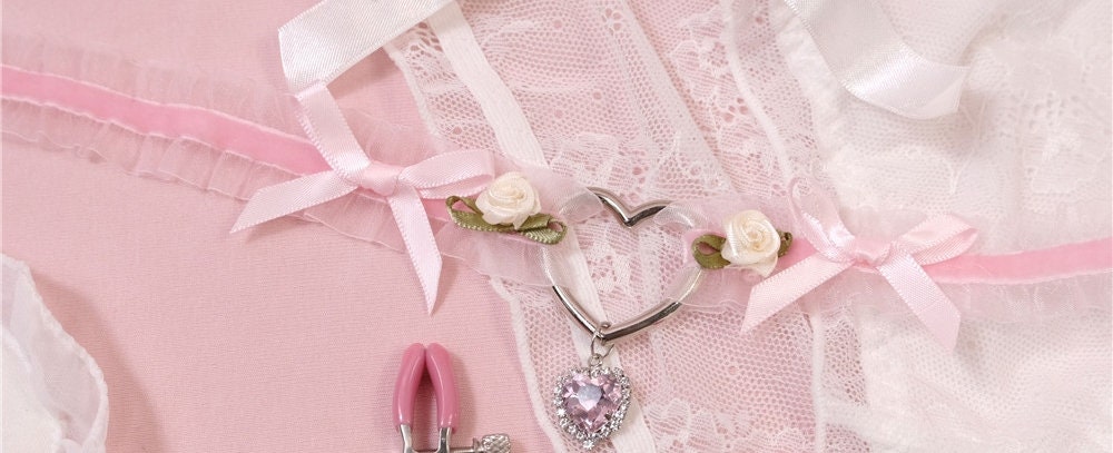 Seductive Floral Chiffon Choker Necklace • Fashion Accessories • Cosplay Accessories • Accessories for Her