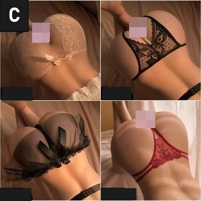 4pc Crotchless Sexy Mix & Match Panty Lingerie Set