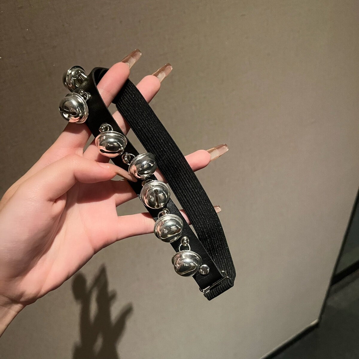 Unisex Multi Bells Elastic Choker Necklace • Adult Role Play • Restraints • Gag Fetish