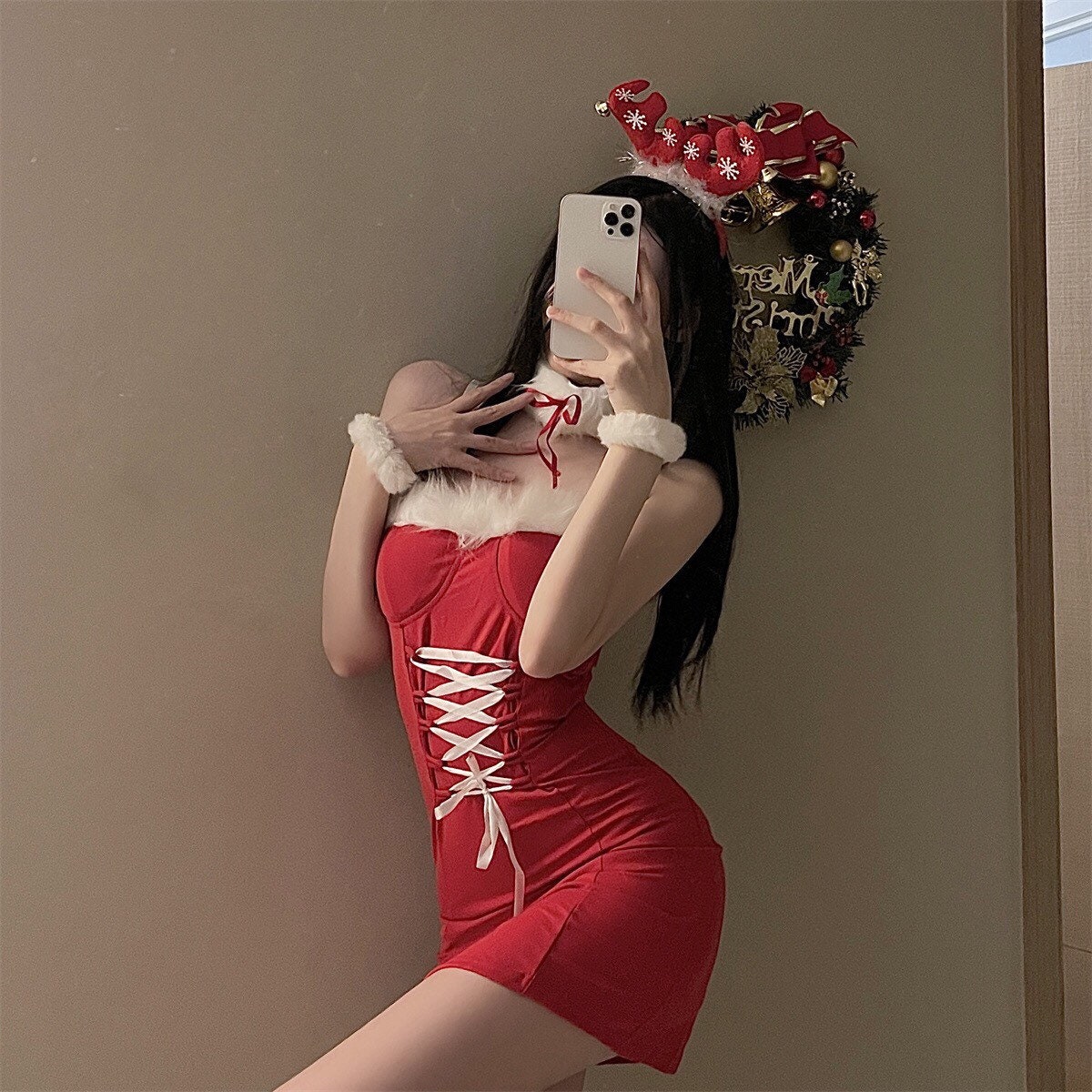 Harumi Furry Christmas Festive Outfit Set