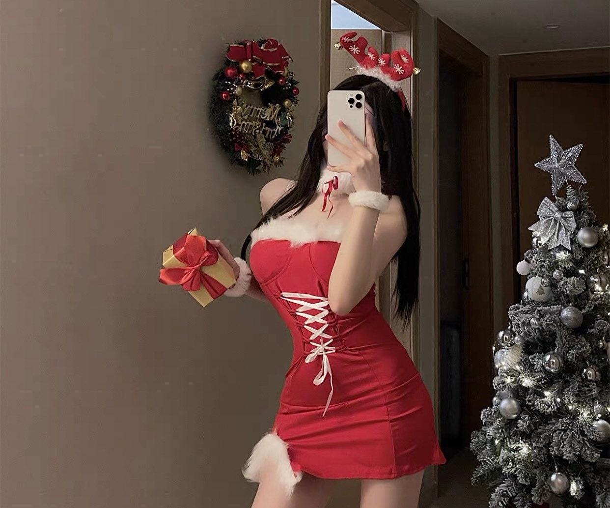 Harumi Furry Christmas Festive Outfit Set