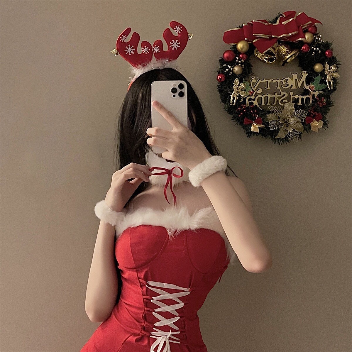 Harumi Furry Christmas Festive Outfit Set