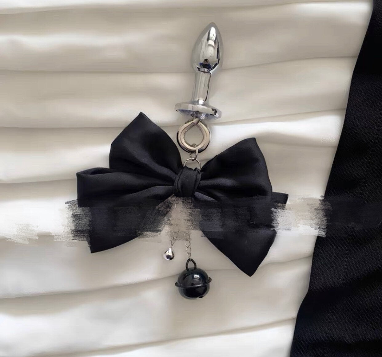 Big Ribbon Nipple Clamp Anal Plugs