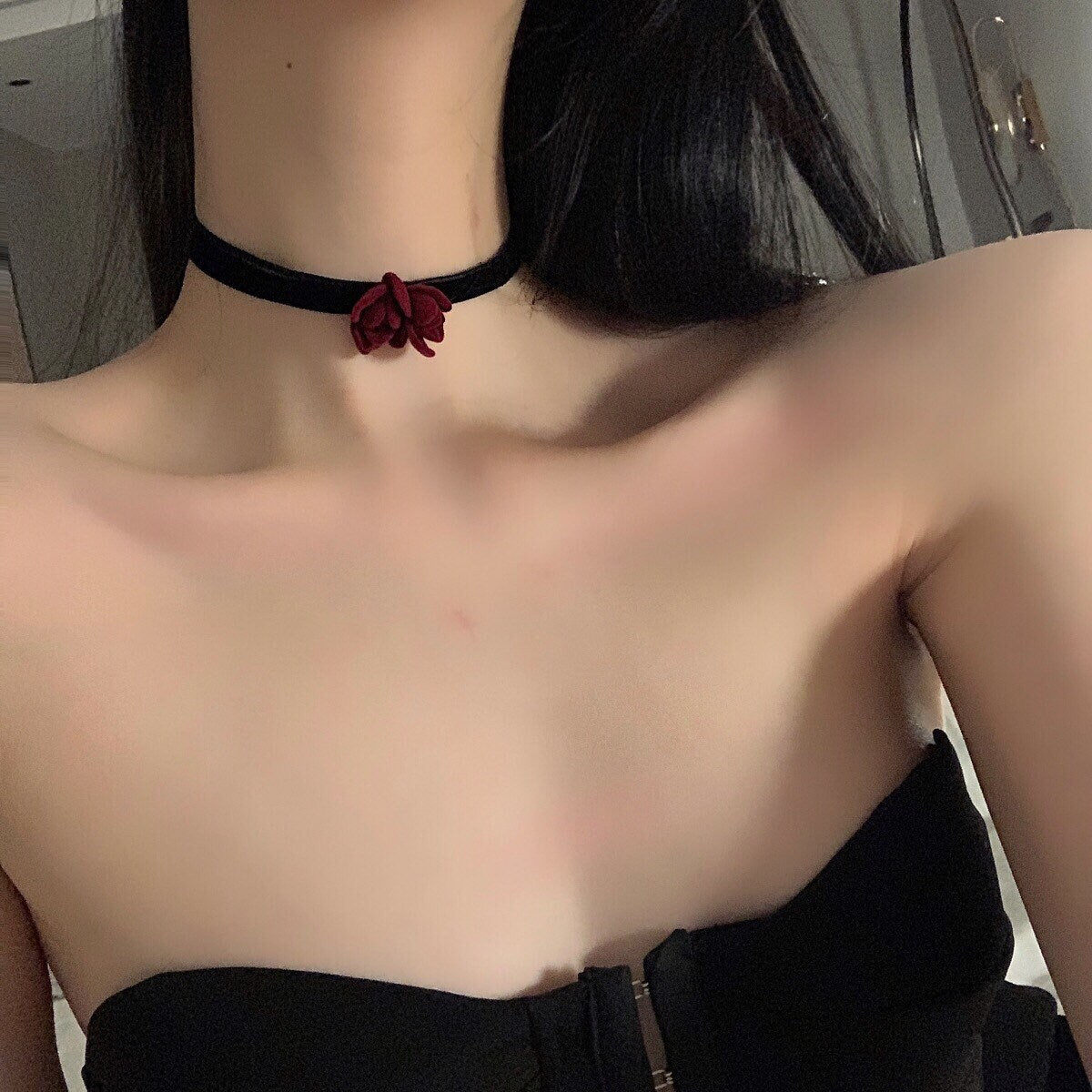 Twin Rose Choker Necklace • Cosplay Accessories