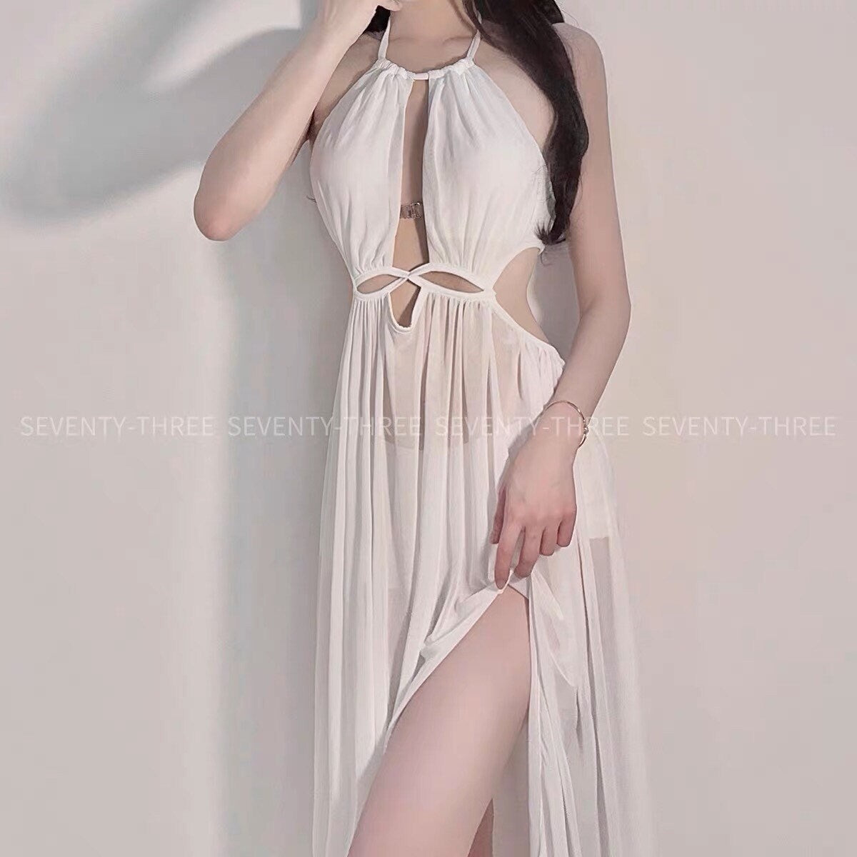 White Persian Princess Goddess Pearls Body Chain Outfit Set • Sex Cosplay • Sexy Goddess Lingerie • Beachwear