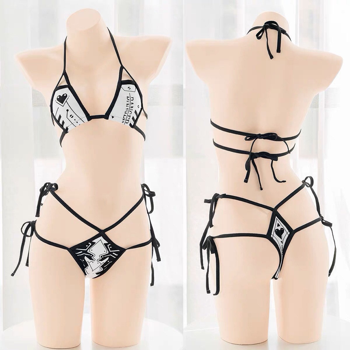 Alicia Futuristic Robotic Bikini Monokini One Piece Outfit Set