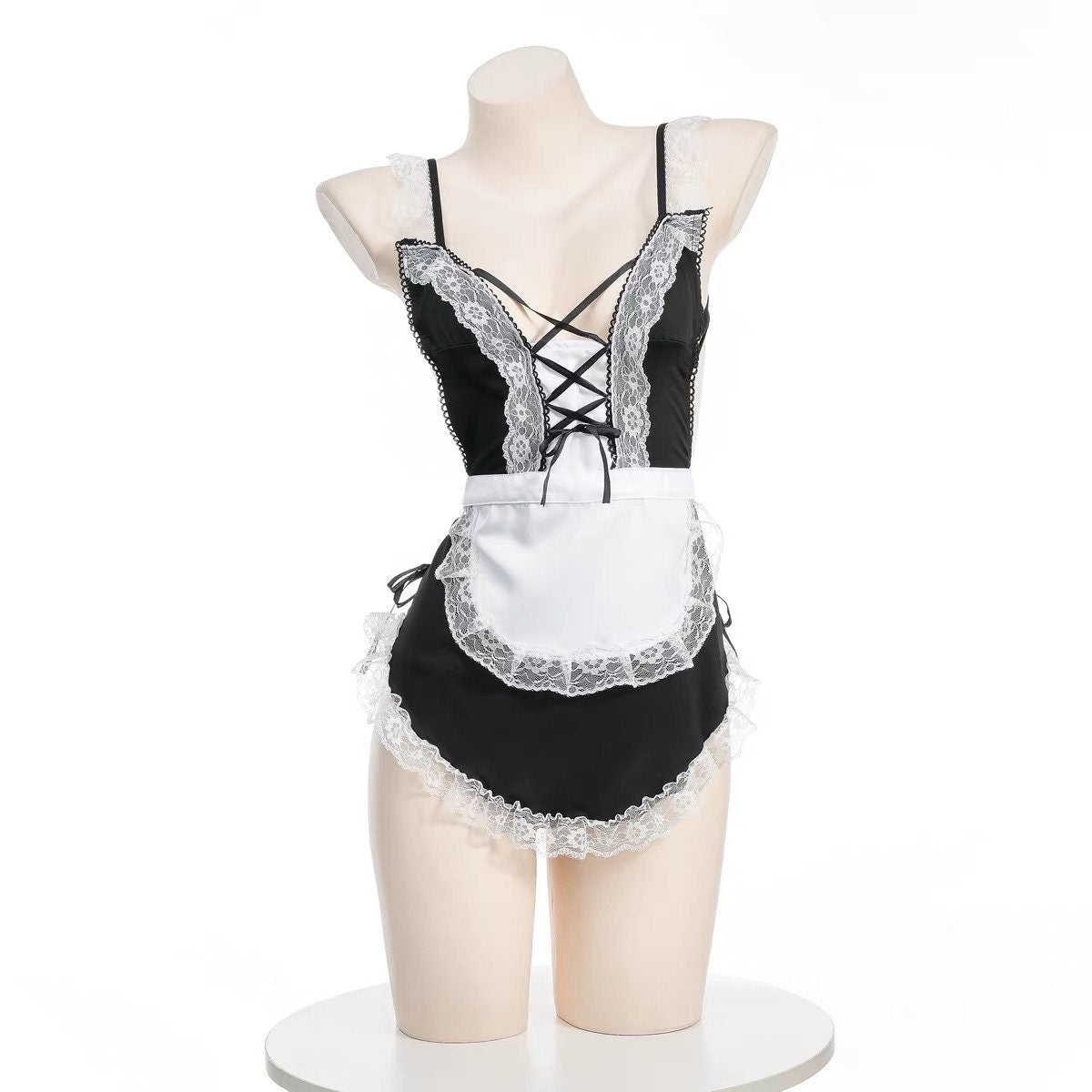 Lace Maiden Apron Housekeeper Outfit Set • Lolita Maiden Cosplay • Sexy Lingerie • Sexy Cosplay Roleplay