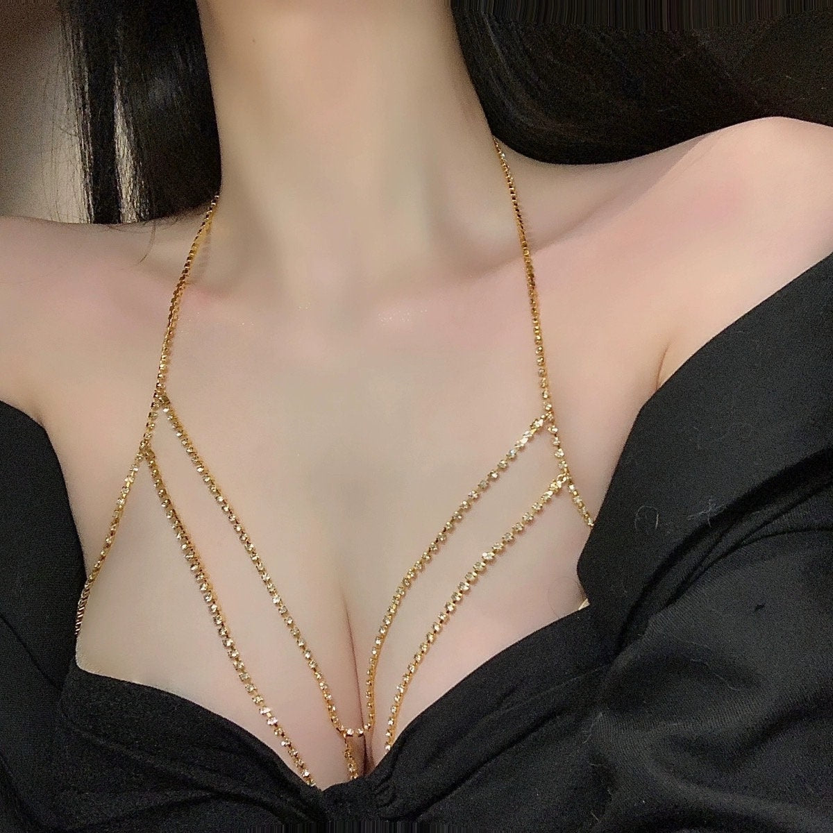 Diamond Studs Seductive Body Chain