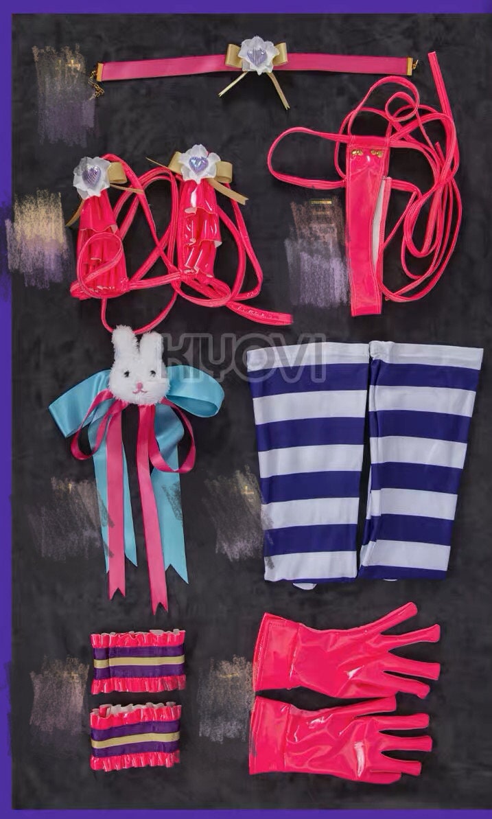 Aiko Japanese Anime Pink Minikini Bikini Outfit Set