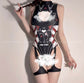 Freya Futuristic Robotic One Piece Monokini Teddy Swimsuit Outfit Set