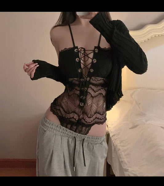 Serena Lace Teddy Set in 2 colors