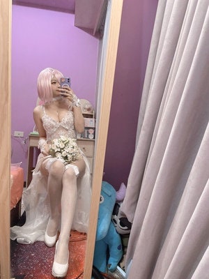 Sexy Bride Lace Teddy With Gorgeous Train Embroidery Outfit Set • Cosplay Roleplay • Sexy Lingerie • Bridal Wedding Photoshoot