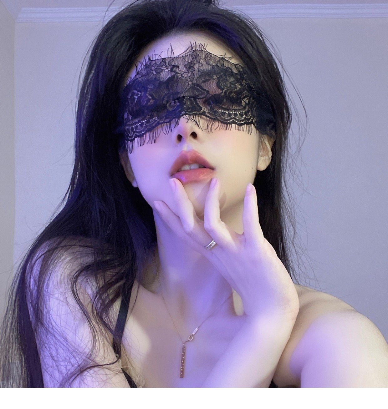 Sexy Sheer Lace Blindfold Eye Mask • Adult Role Play • Restraints • BDSM