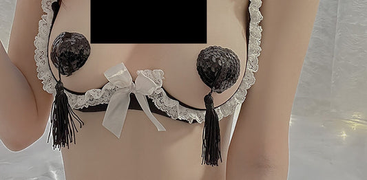 Reusable Nipple Tassel Pasties Stickers • Sexy Lingeries • Lace Pasties • Printed Pasties