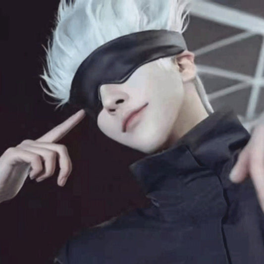 Jujutsu Kaisen Soft PU Blindfold Eye Mask • Adult Cosplay Role Play • Restraints • BDSM