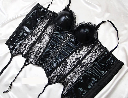 Moulin Rouge Teddy Corset & Panty  Outfit Set  • Sex Cosplay  • Sexy BDSM Lingerie