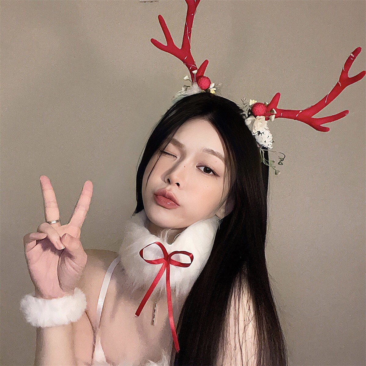 Reindeer Antlers Hair Clips Hair Accessories • Cosplay Accessories