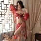 Exotic Ruby Bellydancer Oriental Fairy Lingerie Set