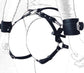 PU Leather Ribbon Bondage Restraint Garter Handcuffs Set • Adult Role Play • BDSM Bondage Restraints • Gag Fetish