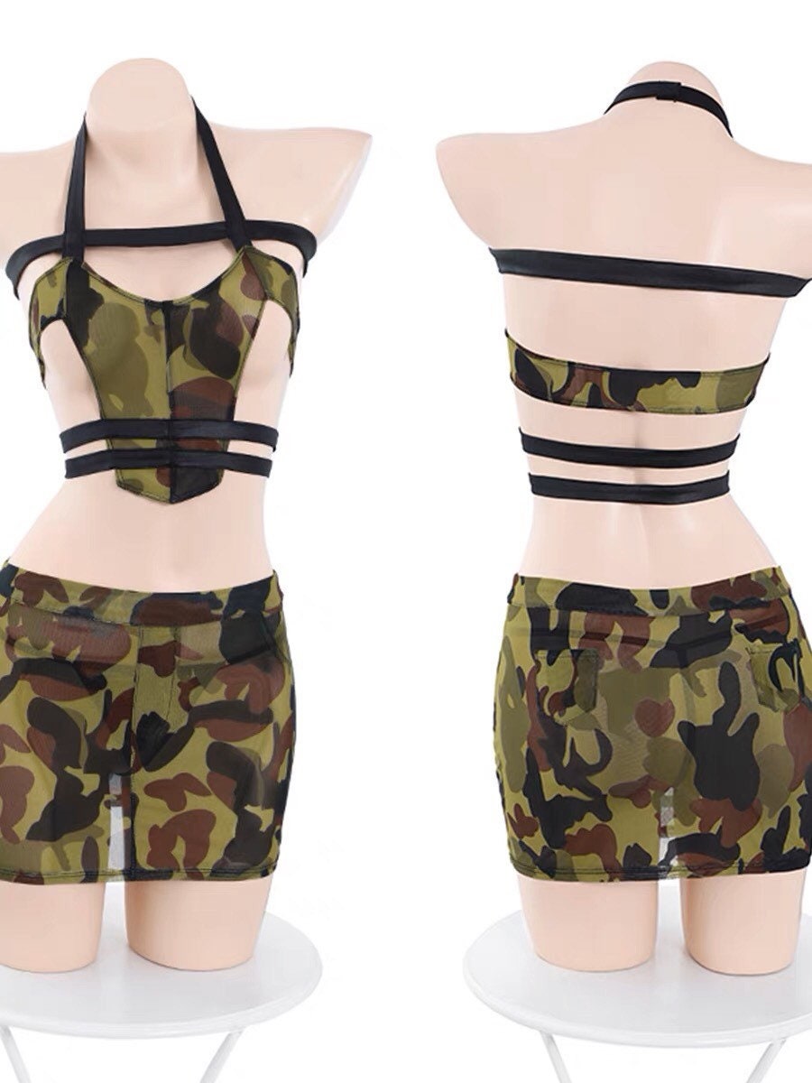 Missy Sergeant Military Outfit Set  • Sex Cosplay  • Sexy Goddess Lingerie