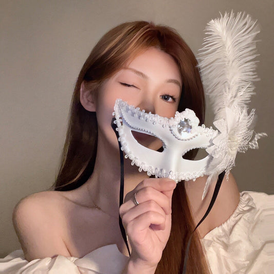 Feather Masquerade Eye Face Mask