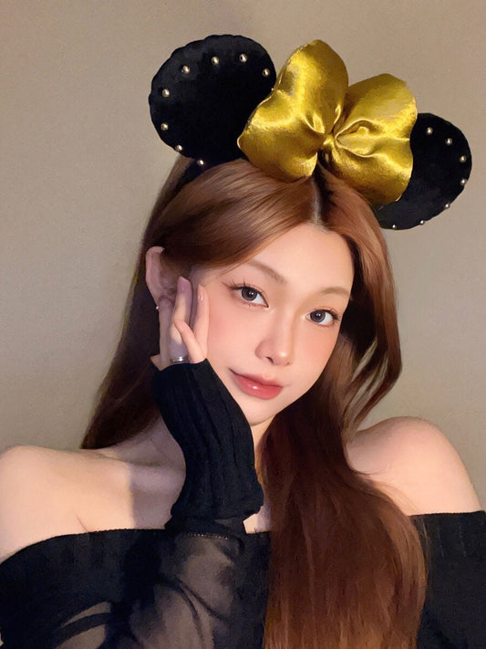 Minnie Blackgold Headband Hairband • Cosplay Accessories