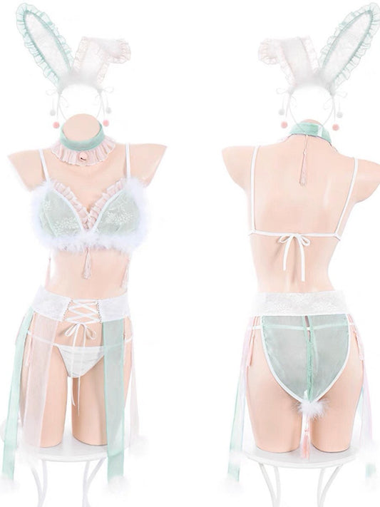 Oriental Bunny Fairy Sexy Outfit Set • Lolita Cosplay • Sexy Lingerie • Sexy Cosplay Roleplay