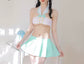 Mint Sexy Cosplay Korean Japanese Schoolgirl Outfit Set • Lolita Cosplay • Sexy Lingerie