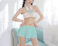 Mint Sexy Cosplay Korean Japanese Schoolgirl Outfit Set • Lolita Cosplay • Sexy Lingerie