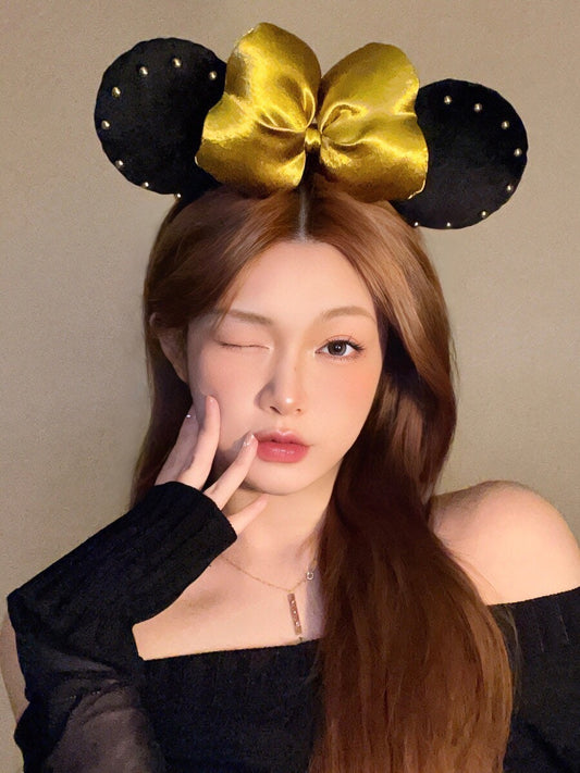 Minnie Blackgold Headband Hairband • Cosplay Accessories