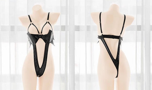 Lil Sexy Devil One Piece Monokini Teddy Outfit Set • Sex Cosplay • Sexy Lingerie