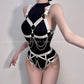 Chained Exposed Body Harness Set