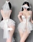 White Bride Bridal Sexy Outfit Set  • Cosplay Roleplay • Sexy Lingerie • Bridal Wedding Photoshoot