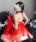 Red Bride Bridal Sexy Outfit Set  • Cosplay Roleplay • Sexy Lingerie • Bridal Wedding Photoshoot