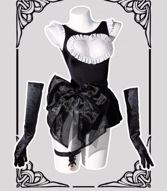 Lolita Japanese Anime Ballerina One Piece Monokini Maiden Outfit Set  • Lolita Cosplay  • Sexy Lingerier