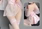 Pink See Through Floral Japanese Outfit Set • Cosplay Dress • Seductive Lingerie • Sex Rolepay