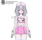 Nurse Joy Heart PU Leather Japanese Anime Nurse Outfit Set