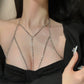 Y Silver Sexy Seductive Body Chain Accessories • Sexy Lingerie • Chest Accessories • Sex Play