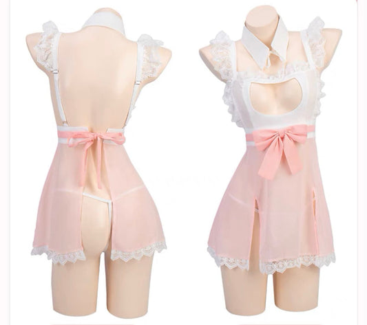 Sweet Sexy Maiden Nanny Outfit Set • Lolita Cosplay • Sexy Lingerie